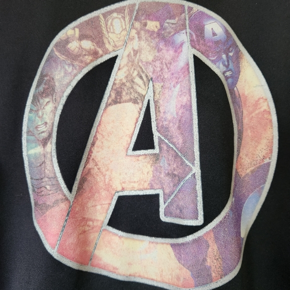 Marvel Kids Avengers Black Hoodie, Size L - Picture 3 of 6